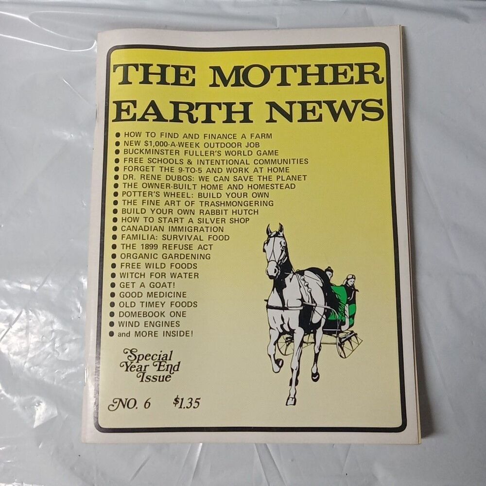 1970 November #6 The Mother Earth News Finance a farm canadian Immigration
